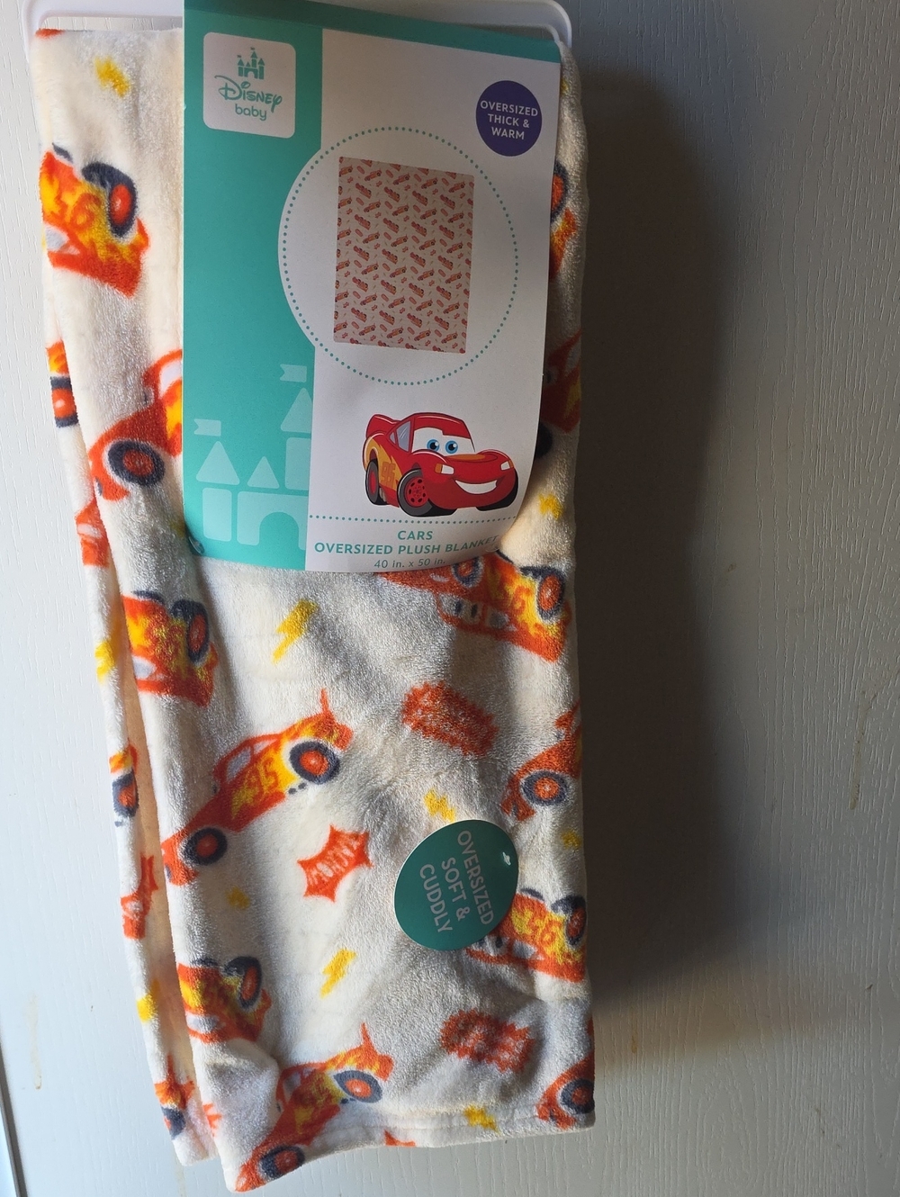 Disney Baby Cars Lightning McQueen Oversized Plush Blanket